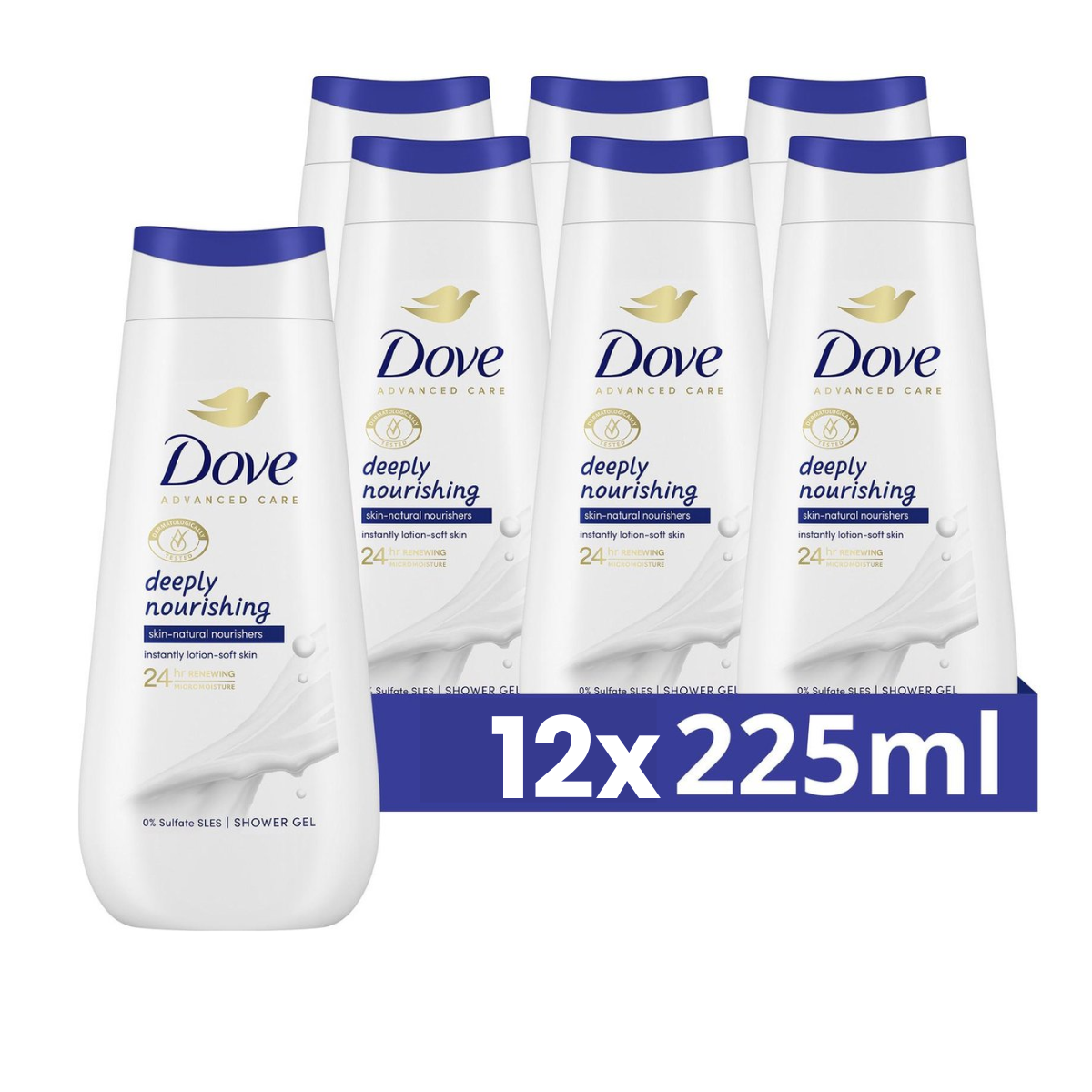 Dove Shower Deeply Nourishing 225ML 12x