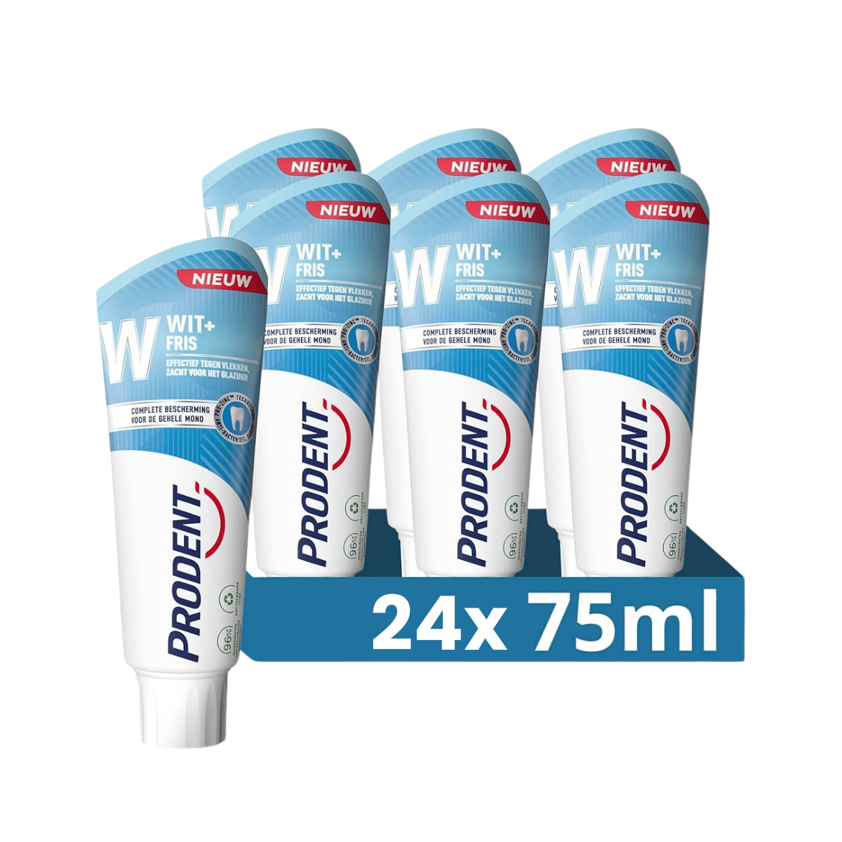 Prodent - Tandpasta - Wit + Fris - 24 x 75ml