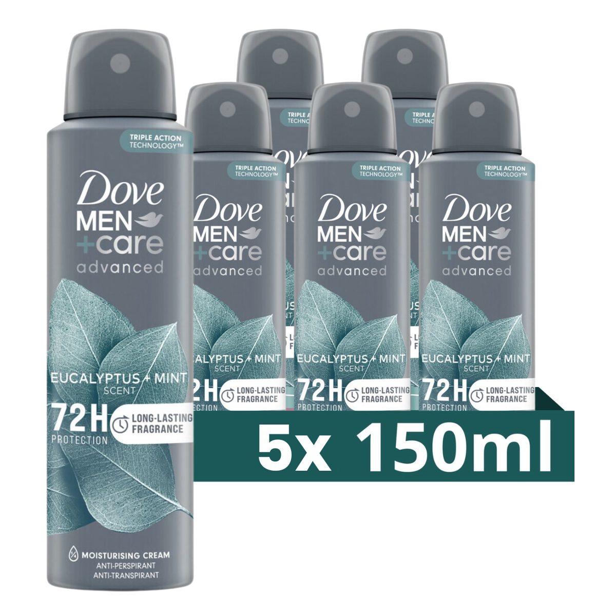 Dove M+C Eucalyptus + Mint deo 150ml 5x