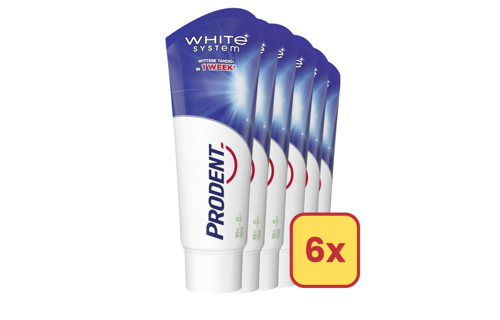 Prodent White System TP 75ml - 6 Stuks