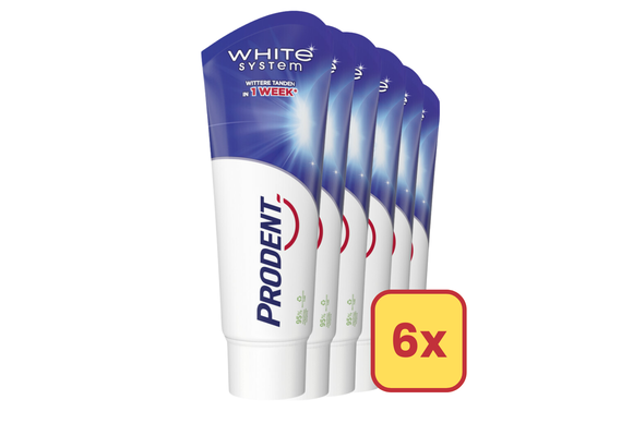 Prodent White System TP 75ml - 6 Stuks