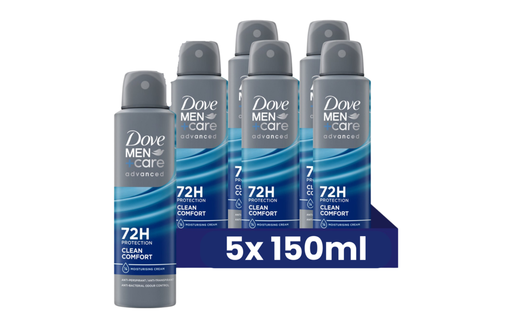 Dove M+C Clean Comfort 150ML - 5 stuks - Voordeelverpakking