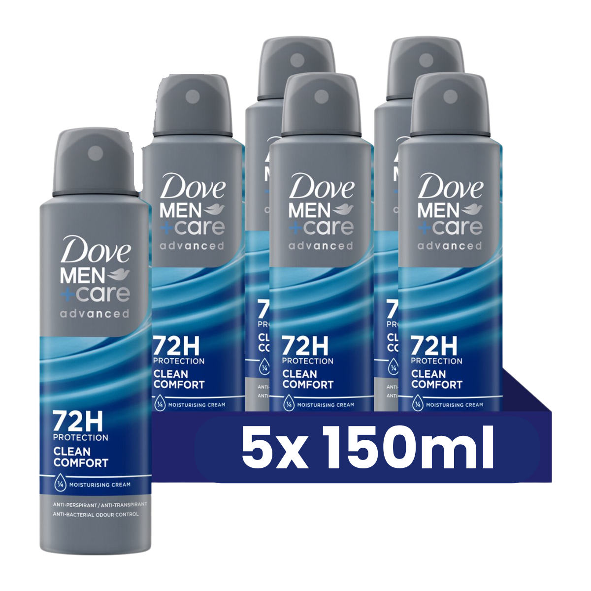 Dove M+C Clean Comfort 150ML  - 5 stuks  - Voordeelverpakking