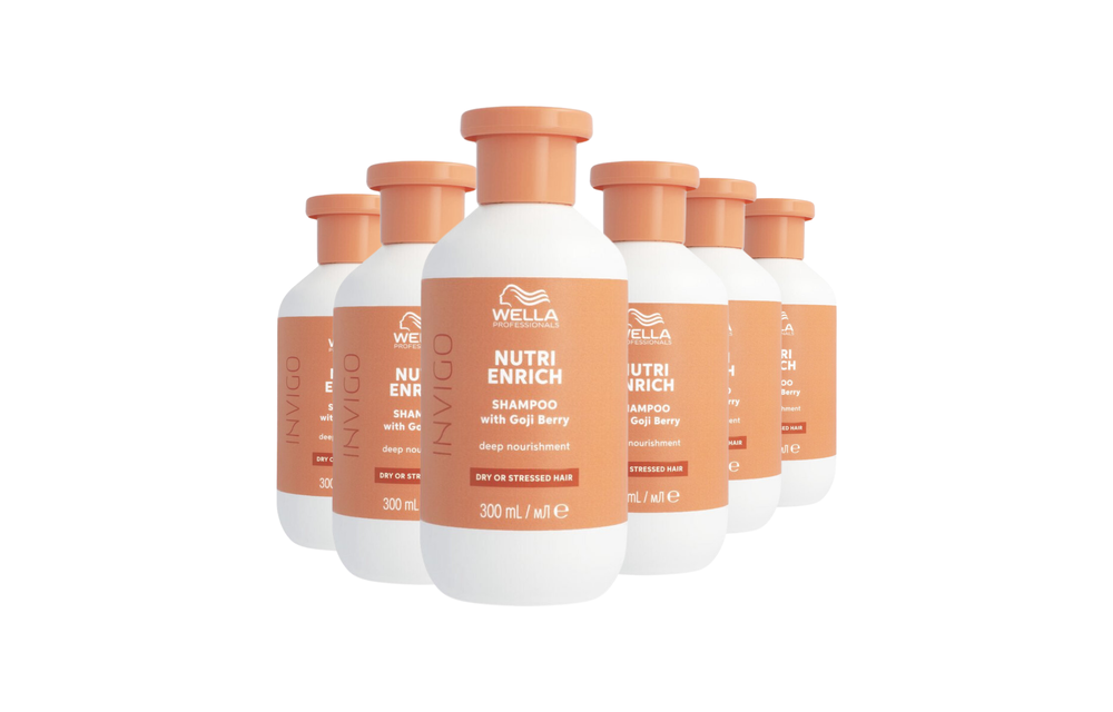 Wella Invigo Nutri Enrich Shampoo Droog Haar 300ml - 6 Stuks - Voordeelverpakking