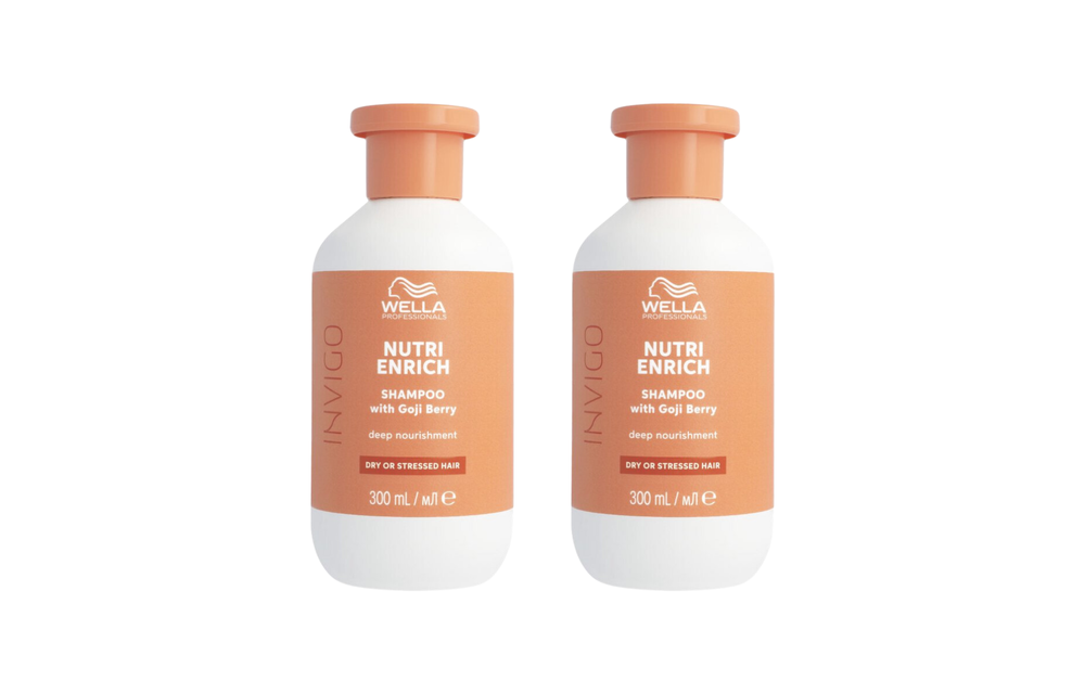 Wella Invigo Nutri Enrich Shampoo Droog Haar 300ml - 2 Stuks - Voordeelverpakking