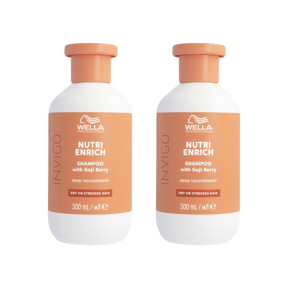 Wella Invigo Nutri Enrich Shampoo Droog Haar 300ml - 2 Stuks - Voordeelverpakking