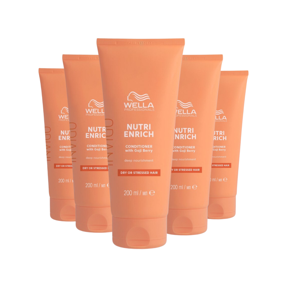 Wella Invigo Nutri Enrich Conditioner Droog Haar 200ml - 5 Stuks - Voordeelverpakking