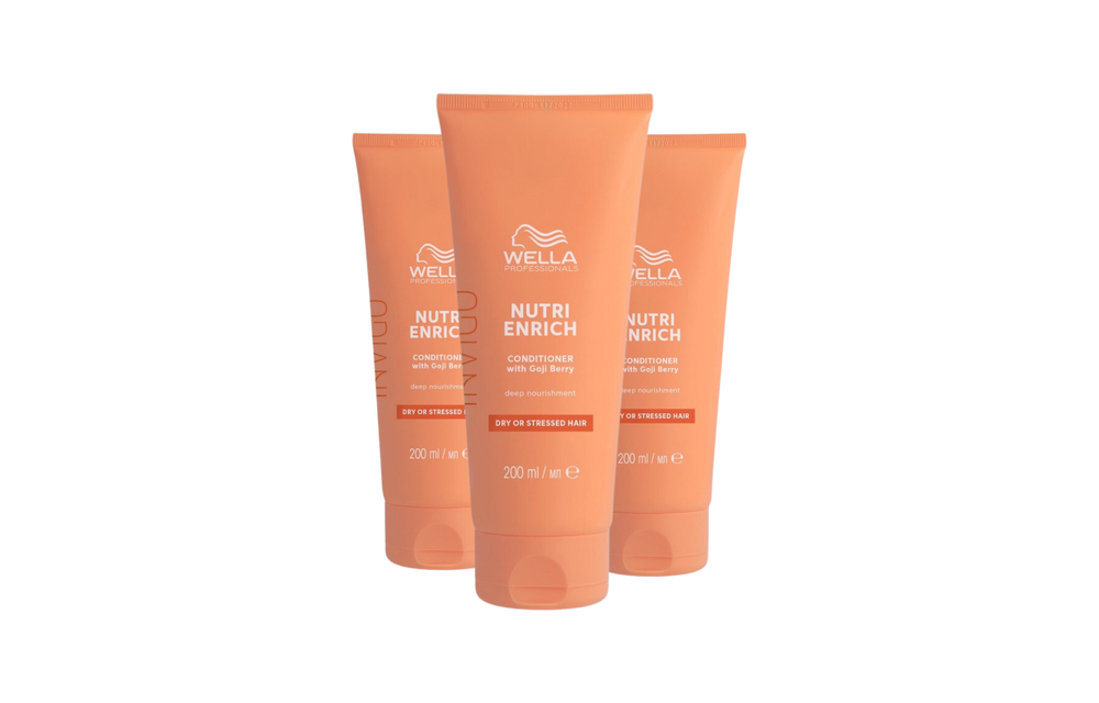 Wella Invigo Nutri Enrich Conditioner Droog Haar 200ml - 3 Stuks - Voordeelverpakking