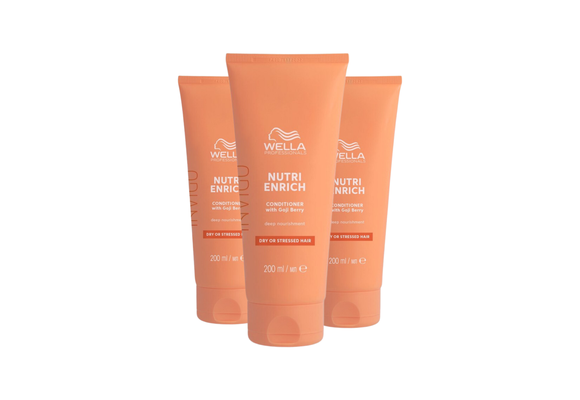 Wella Invigo Nutri Enrich Conditioner Droog Haar 200ml - 3 Stuks - Voordeelverpakking