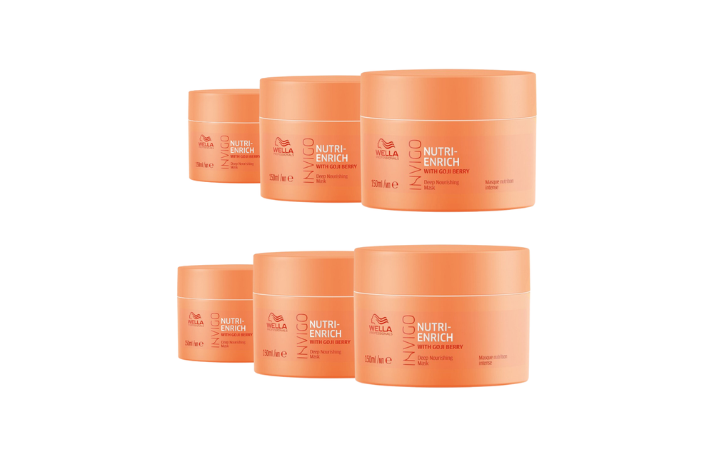 Wella Invigo Nutri Enrich Mask Droog Haar - 6 Stuks - Voordeelverpakking