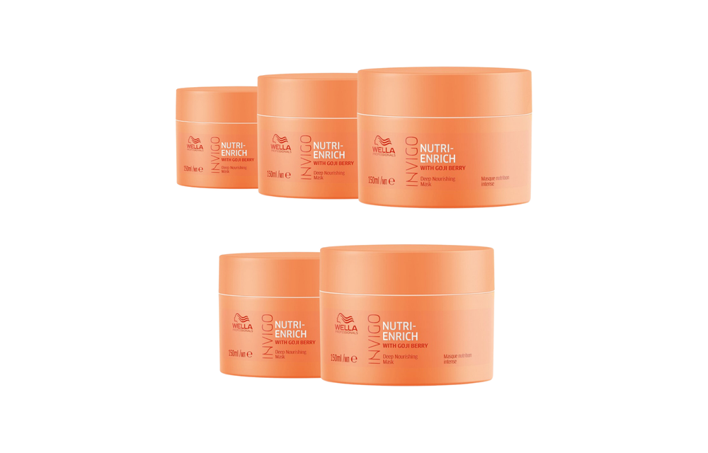 Wella Invigo Nutri Enrich Mask Droog Haar - 5 Stuks - Voordeelverpakking