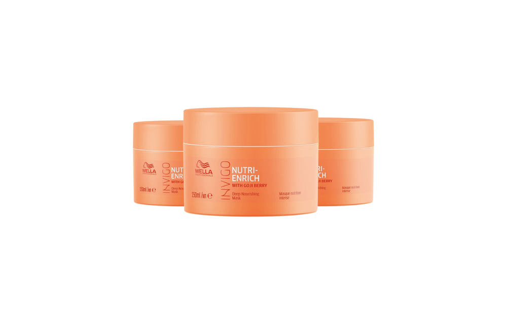 Wella Invigo Nutri Enrich Mask Droog Haar - 3 Stuks - Voordeelverpakking