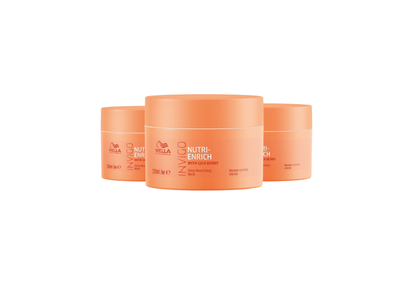 Wella Invigo Nutri Enrich Mask Droog Haar - 3 Stuks - Voordeelverpakking