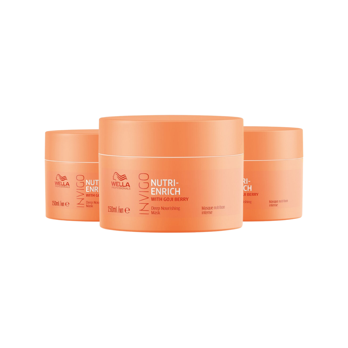Wella Invigo Nutri Enrich Mask Droog Haar - 3 Stuks - Voordeelverpakking