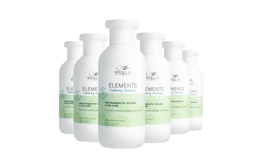 Wella Elements Calming Shampoo 250ml - 6 Stuks - Voordeelverpakking