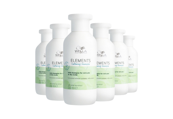 Wella Elements Calming Shampoo 250ml - 6 Stuks - Voordeelverpakking