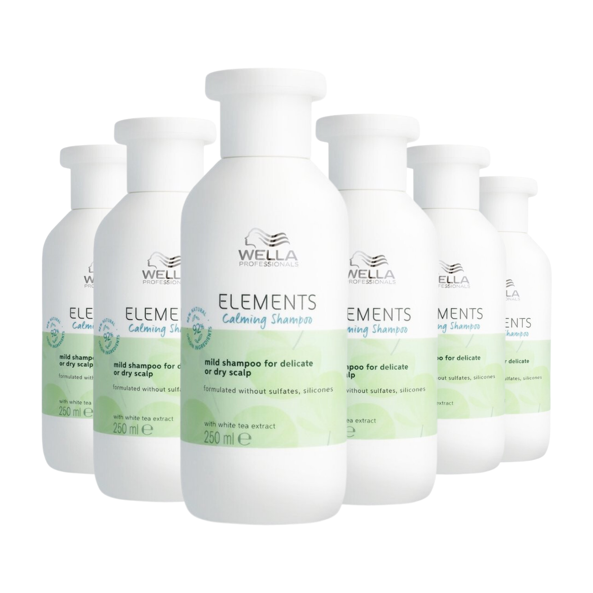 Wella Elements Calming Shampoo 250ml - 6 Stuks - Voordeelverpakking