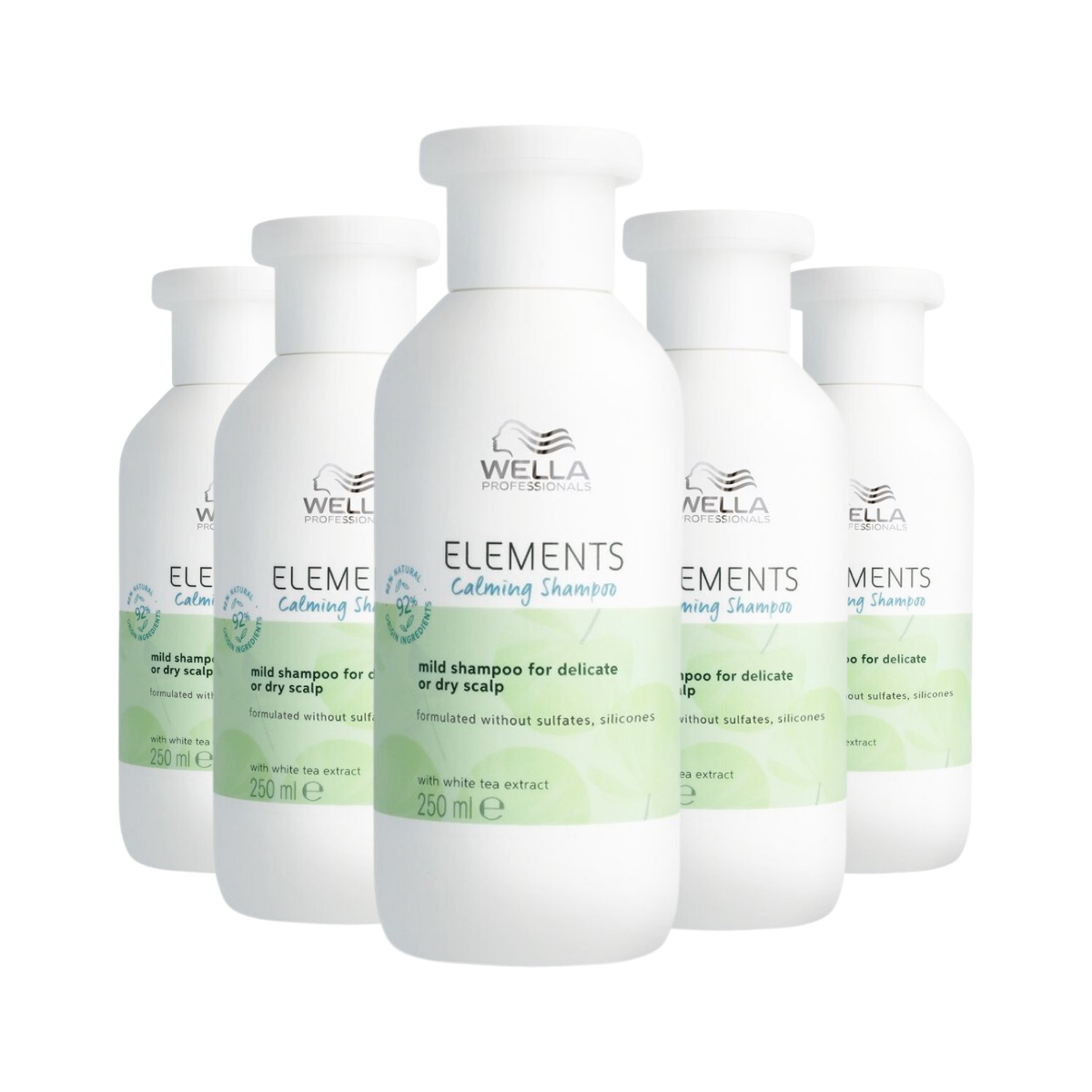 Wella Elements Calming Shampoo 250ml - 5 Stuks - Voordeelverpakking
