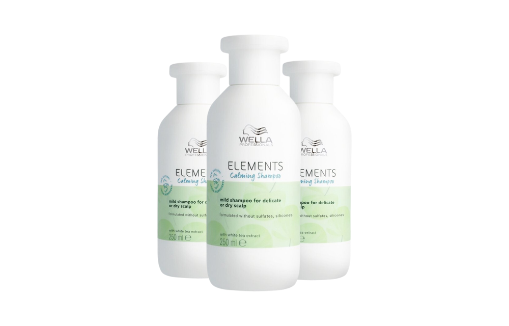 Wella Elements Calming Shampoo 250ml - 3 Stuks - Voordeelverpakking