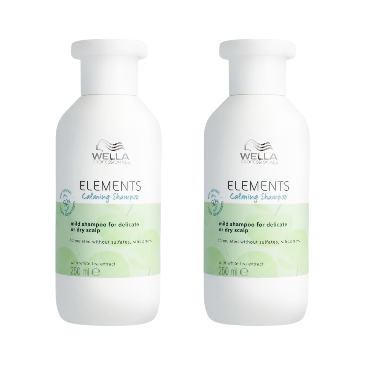 Wella Elements Calming Shampoo 250ml - 2 Stuks - Voordeelverpakking