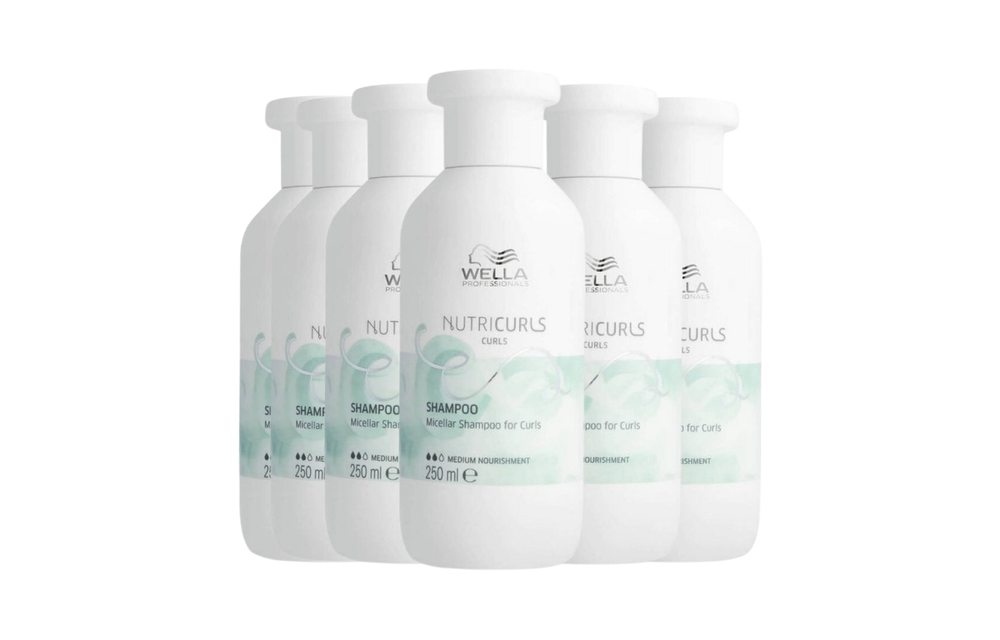 Wella Nutricurls Shampoo Curls 250ml - 6 Stuks - Voordeelverpakking