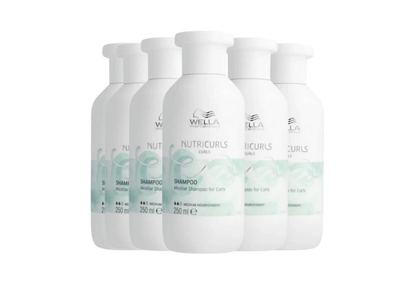 Wella Nutricurls Shampoo Curls 250ml - 6 Stuks - Voordeelverpakking