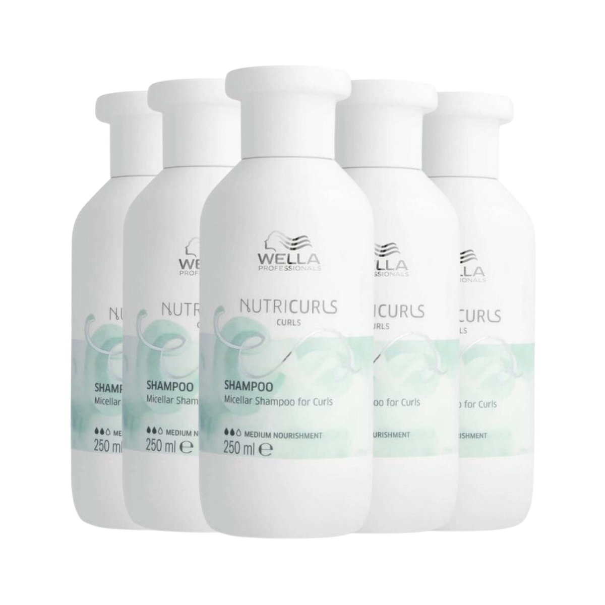 Wella Nutricurls Shampoo Curls 250ml - 5 Stuks - Voordeelverpakking