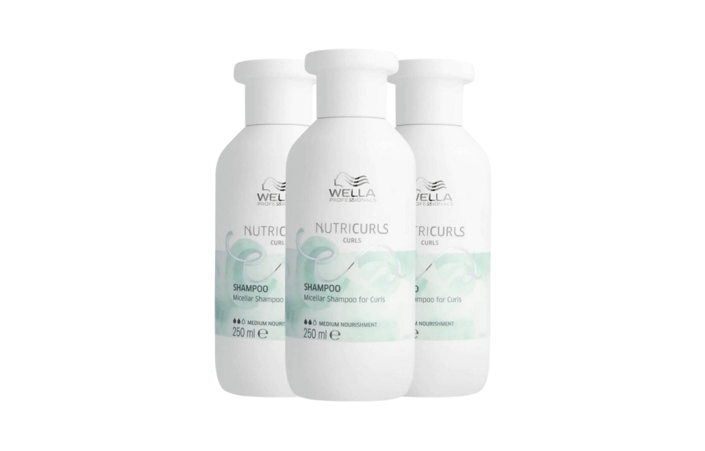 Wella Nutricurls Shampoo Curls 250ml - 3 Stuks - Voordeelverpakking