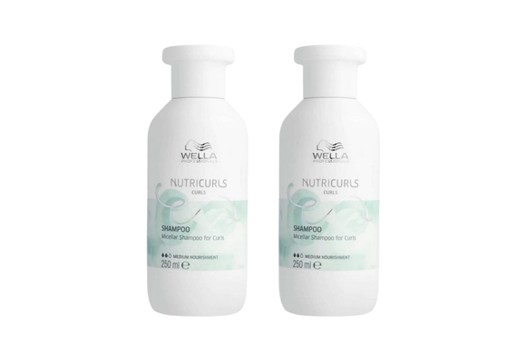 Wella Nutricurls Shampoo Curls 250ml - 2 Stuks - Voordeelverpakking
