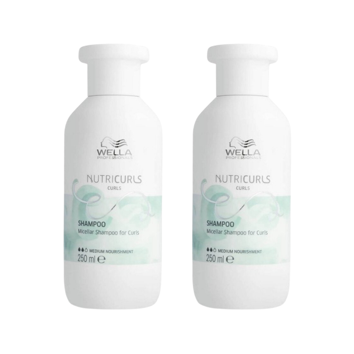 Wella Nutricurls Shampoo Curls 250ml - 2 Stuks - Voordeelverpakking