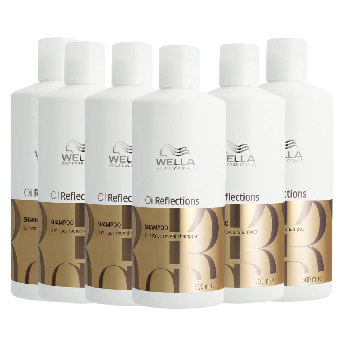 Wella Oil Reflections Luminous Reveal Shampoo 500ml - 6 Stuks - Voordeelverpakking