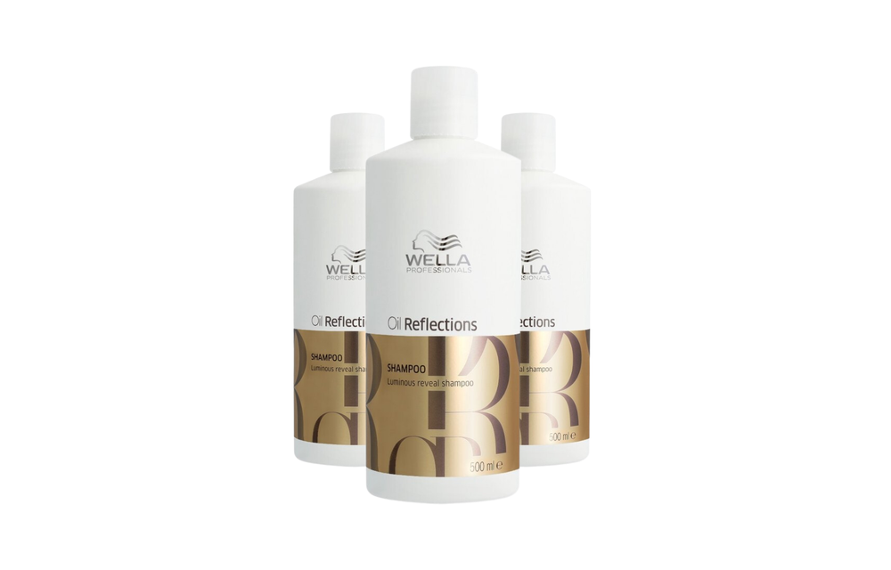 Wella Oil Reflections Luminous Reveal Shampoo 500ml - 3 Stuks - Voordeelverpakking