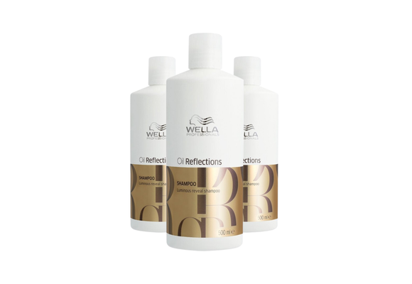 Wella Oil Reflections Luminous Reveal Shampoo 500ml - 3 Stuks - Voordeelverpakking
