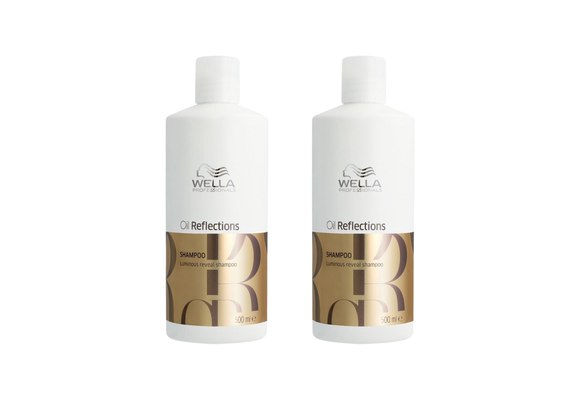 Wella Oil Reflections Luminous Reveal Shampoo 500ml - 2 Stuks - Voordeelverpakking