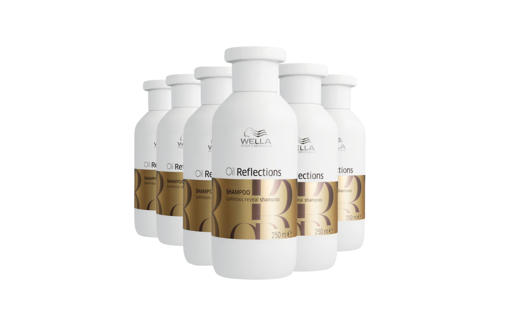 Wella Oil Reflections Luminous Reveal Shampoo 250ml - 6 Stuks - Voordeelverpakking