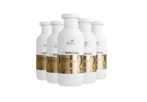 Wella Oil Reflections Luminous Reveal Shampoo 250ml - 5 Stuks - Voordeelverpakking