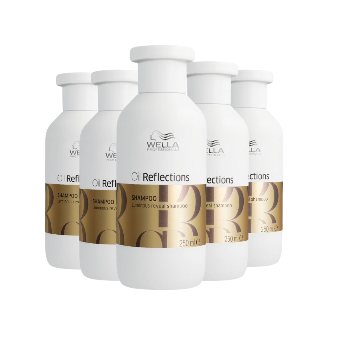 Wella Oil Reflections Luminous Reveal Shampoo 250ml - 5 Stuks - Voordeelverpakking