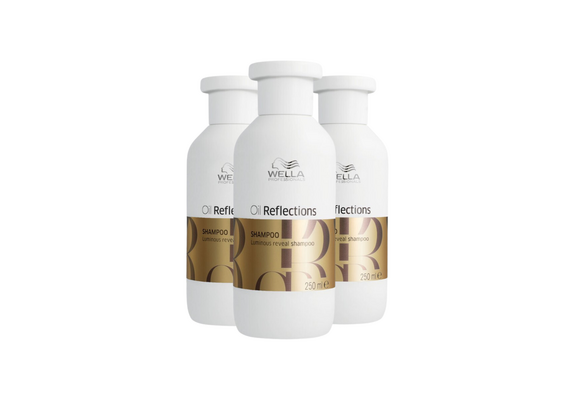Wella Oil Reflections Luminous Reveal Shampoo 250ml - 3 Stuks - Voordeelverpakking
