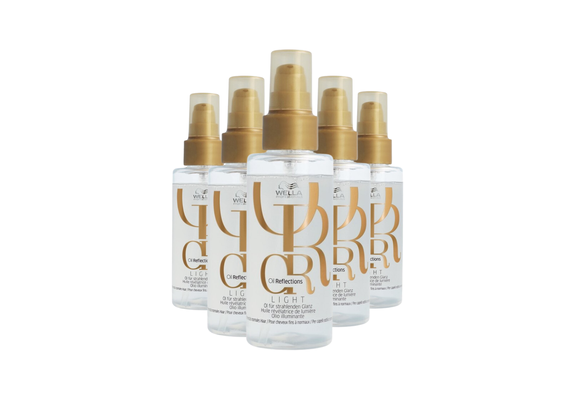Wella Oil Reflections Light Luminous Reflective Oil - 5 Stuks - Voordeelverpakking