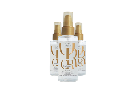 Wella Oil Reflections Light Luminous Reflective Oil - 3 Stuks - Voordeelverpakking