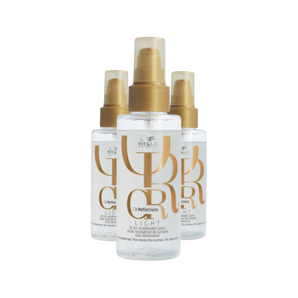 Wella Oil Reflections Light Luminous Reflective Oil - 3 Stuks - Voordeelverpakking
