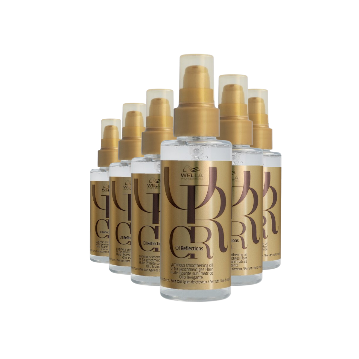Wella Oil Reflections Luminous Smoothening Oil - 6 Stuks - Voordeelverpakking