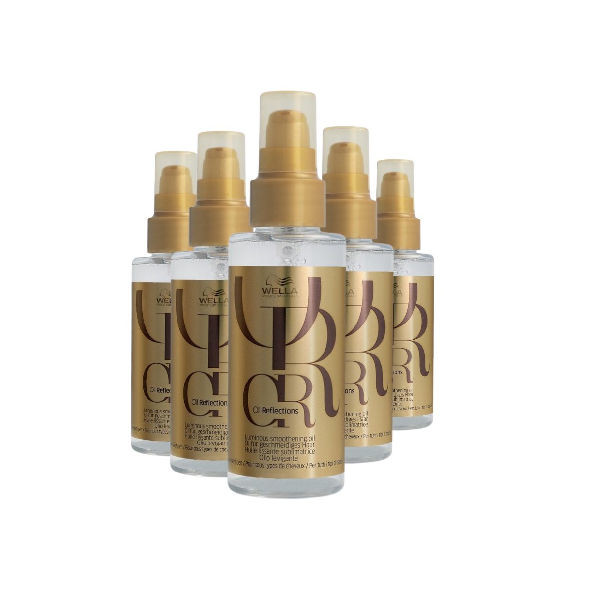 Wella Oil Reflections Luminous Smoothening Oil - 5 Stuks - Voordeelverpakking