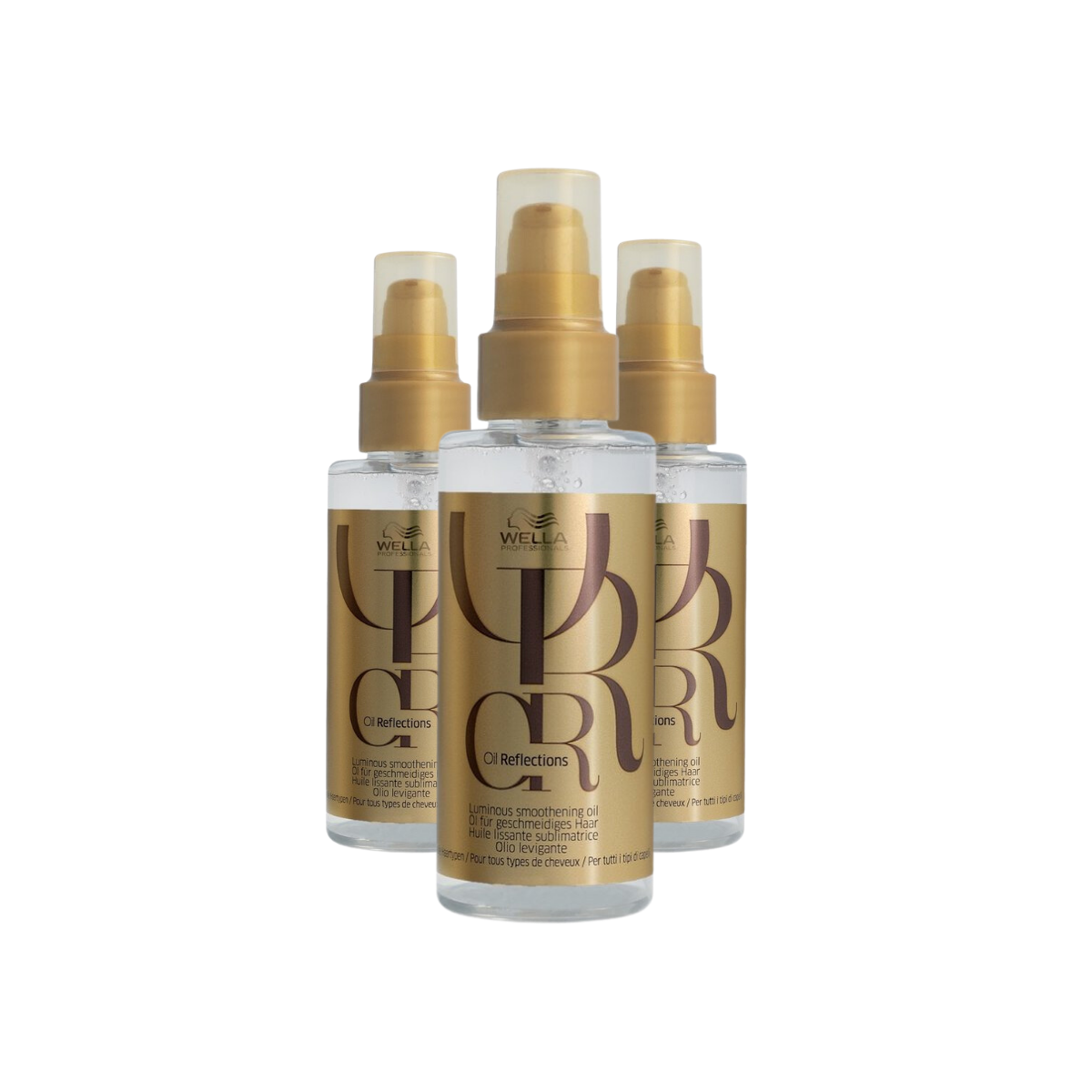 Wella Oil Reflections Luminous Smoothening Oil - 3 Stuks - Voordeelverpakking
