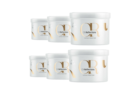 Wella Oil Reflections Luminous Reboost Mask 500ml - 6 Stuks - Voordeelverpakking