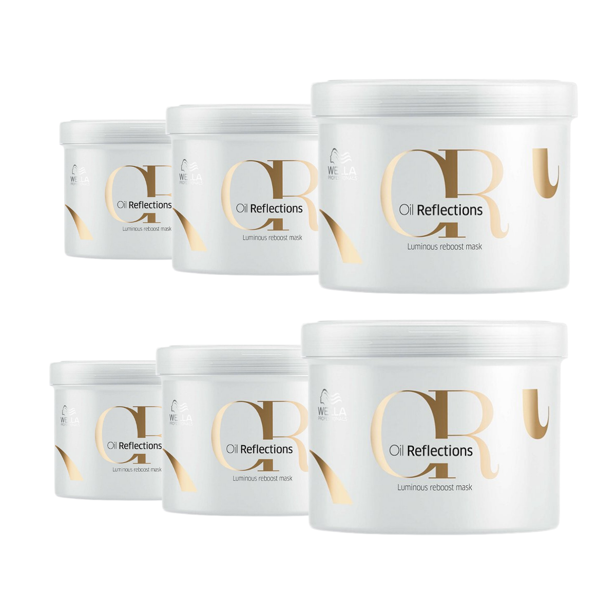 Wella Oil Reflections Luminous Reboost Mask 500ml - 6 Stuks - Voordeelverpakking