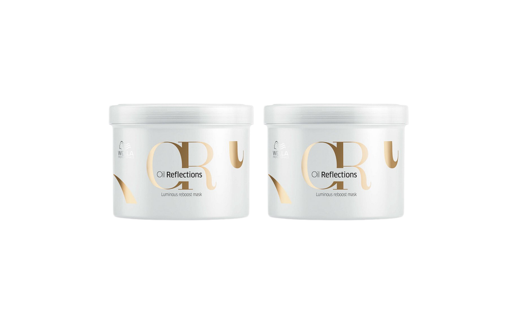 Wella Oil Reflections Luminous Reboost Mask 500ml - 2 Stuks - Voordeelverpakking
