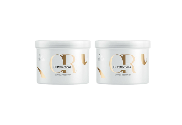 Wella Oil Reflections Luminous Reboost Mask 500ml - 2 Stuks - Voordeelverpakking
