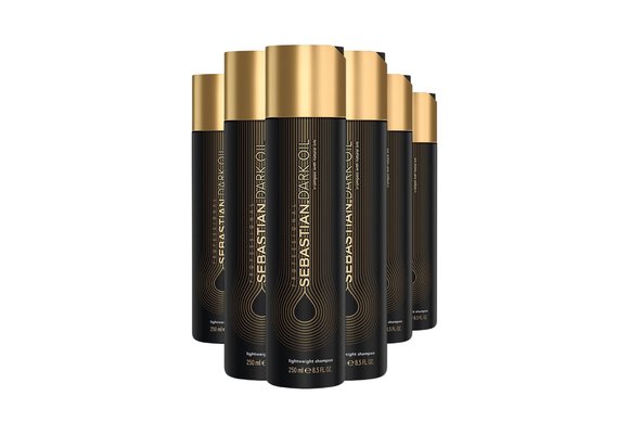 Sebastian Dark Oil Shampoo 250ml - 6 stuks - Voordeelverpakking