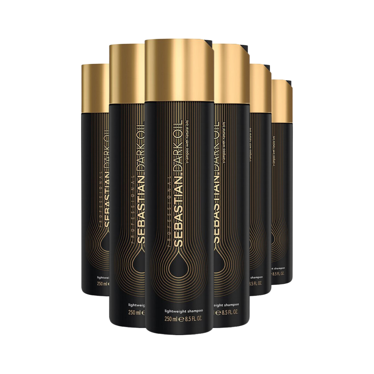 Sebastian Dark Oil Shampoo 250ml - 6 stuks - Voordeelverpakking